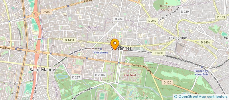 localisation de l'entreprise ARREBOLA - PEREIRA à VINCENNES