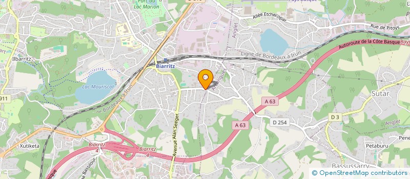 localisation de l'entreprise ARREGUI BETP à BIARRITZ