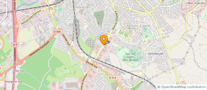 localisation de l'entreprise ARRELIA SERVICES à PERPIGNAN