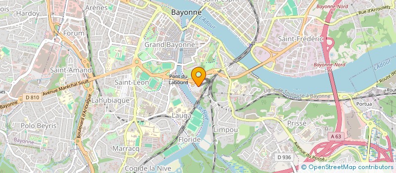 localisation de l'entreprise ARRENA à BAYONNE
