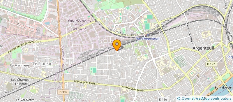 localisation de l'entreprise ARRET MINUTE  ARGENTEUIL