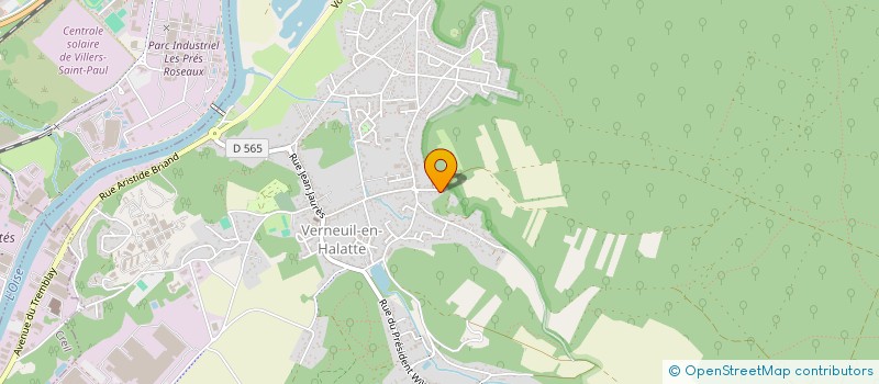 localisation de l'entreprise ARREVE  VERNEUIL-EN-HALATTE