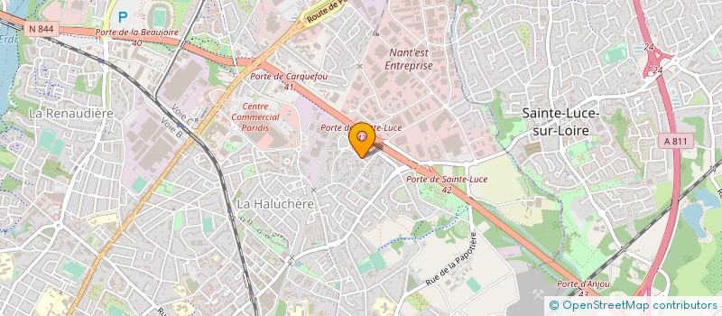 localisation de l'entreprise ARRIA - ASSOCIATION POUR L'ACCUEIL, LA RECONNAISSANCE, LA RESPONSABILITE, L'INNOVATION ET L'ACCOMPAGNEMENT à NANTES