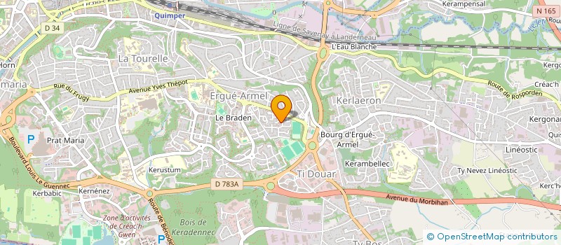 localisation de l'entreprise ARRIBA CUBA à QUIMPER