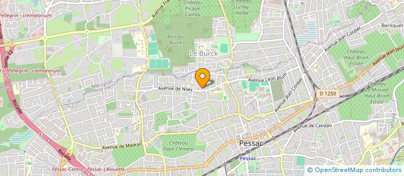 localisation de l'entreprise ARRIBEHAUTE LHERM à PESSAC
