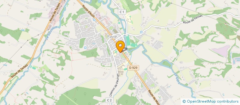 localisation de l'entreprise ARRIBIS  PAVIE