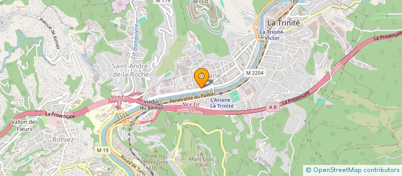localisation de l'entreprise ARRIGHI MSP à NICE