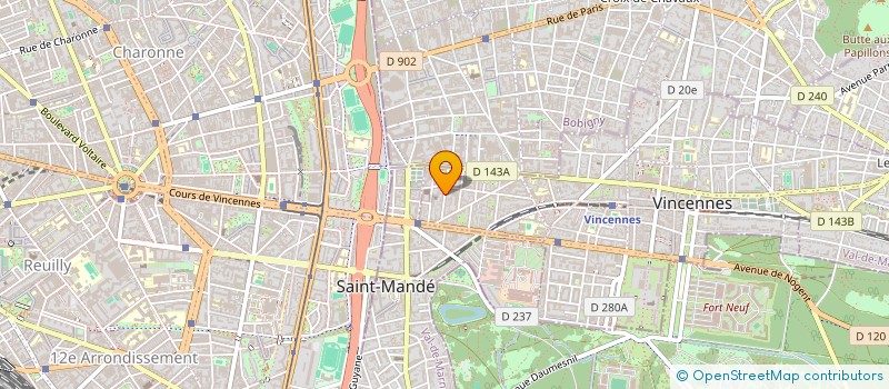 localisation de l'entreprise ARRIGO à VINCENNES