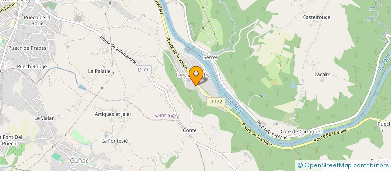 localisation de l'entreprise ARRIGOFFIN  SAINT-JUERY