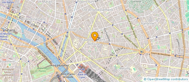 localisation de l'entreprise ARRIMAGES PRODUCTION à PARIS