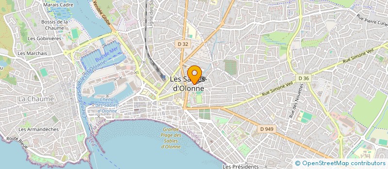localisation de l'entreprise ARRIMER à LES SABLES D'OLONNE