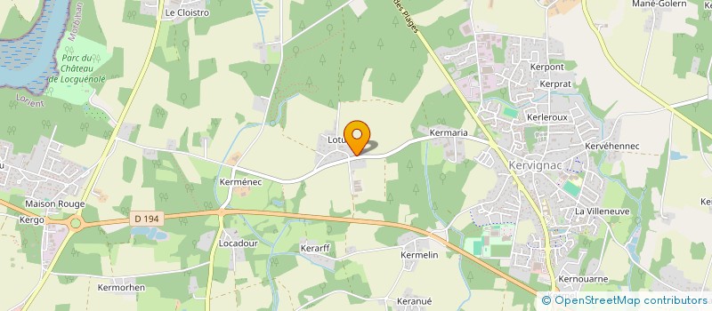 localisation de l'entreprise ARRIVAGES 56  MERLEVENEZ