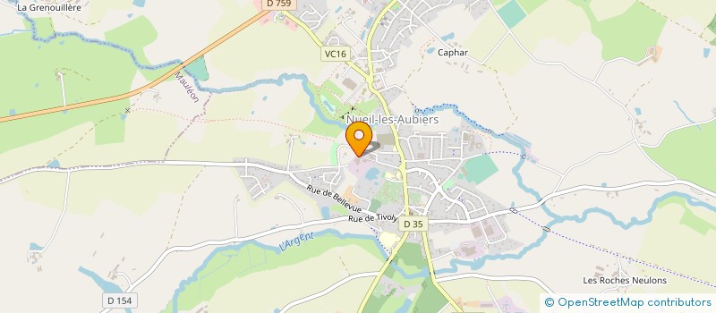 localisation de l'entreprise ARRIVE-BELLANNE à NUEIL-LES-AUBIERS