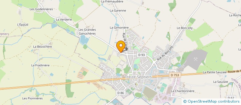 localisation de l'entreprise ARRIVE ENVIRONNEMENT à TREIZE-SEPTIERS