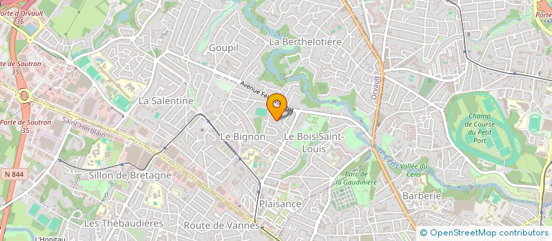 localisation de l'entreprise ARRIVIA à ORVAULT