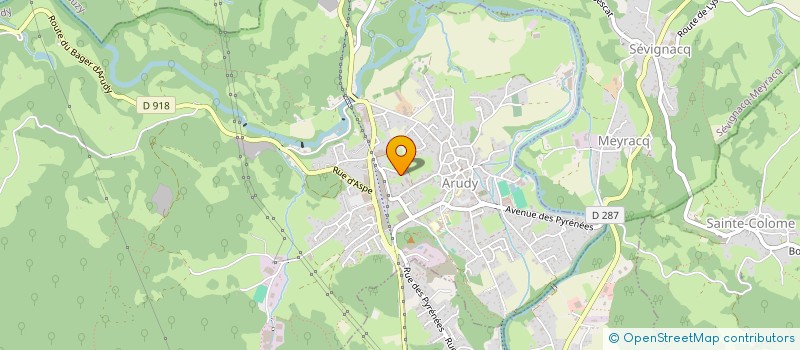 localisation de l'entreprise ARRIX ENERGIES à ARUDY