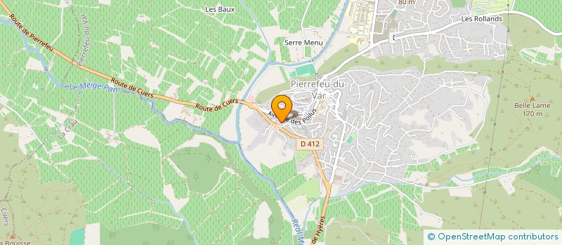 localisation de l'entreprise ARRO  PIERREFEU-DU-VAR