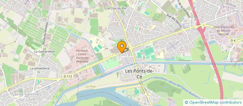 localisation de l'entreprise ARRO2F  LES PONTS-DE-CE