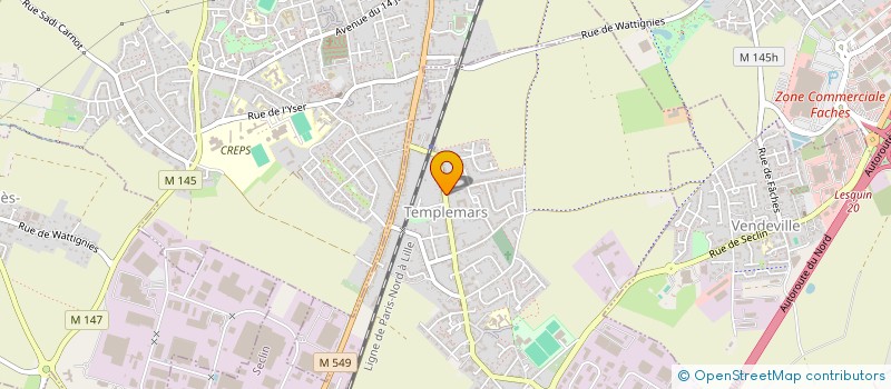 localisation de l'entreprise ARROBASE à TEMPLEMARS