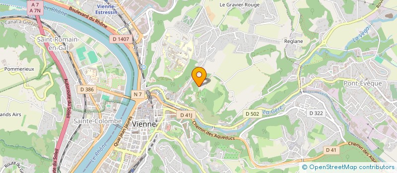 localisation de l'entreprise ARROGEST à VIENNE