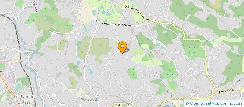 localisation de l'entreprise ARROGREEN  CHATEAUNEUF-GRASSE