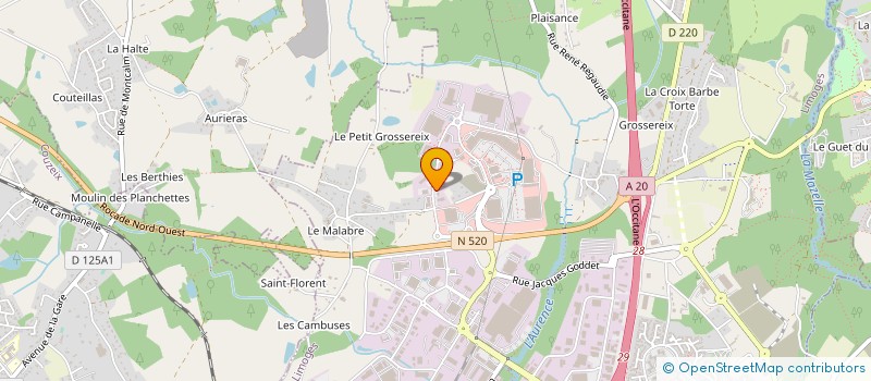 localisation de l'entreprise ARROLIMOUSIN à LIMOGES