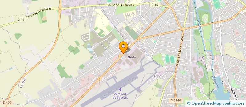 localisation de l'entreprise ARROSAGE PAYSAGE  BOURGES