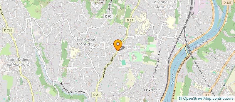 localisation de l'entreprise ARROSOIR PUB  SAINT-CYR-AU-MONT-D'OR