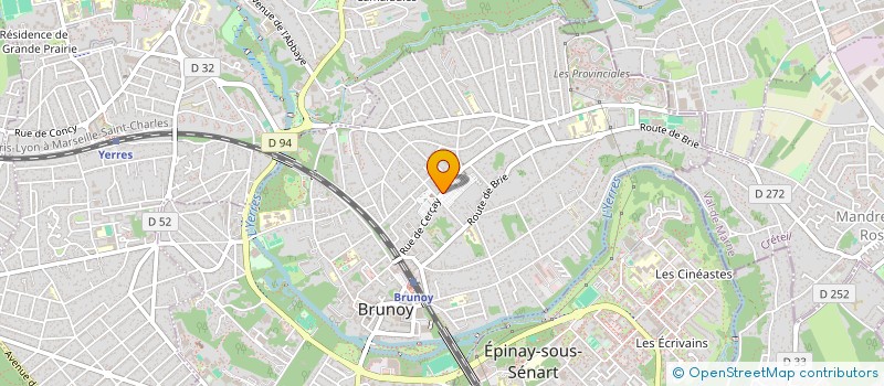 localisation de l'entreprise ARROUAS HOLDING à BRUNOY