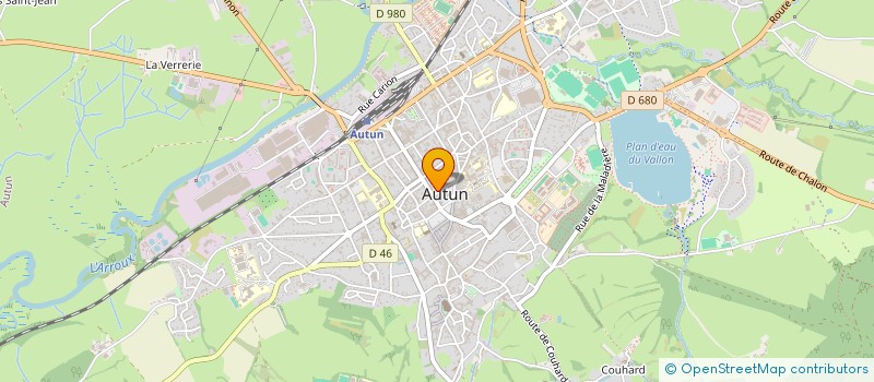 localisation de l'entreprise ARROUX TRANSPORTS  AUTUN