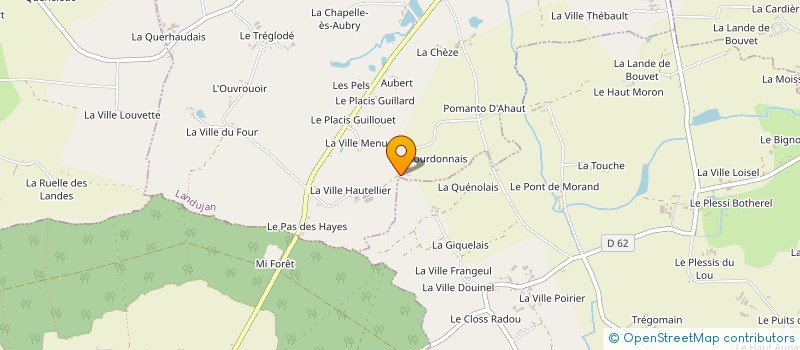 localisation de l'entreprise ARROW BOIS à MONTAUBAN-DE-BRETAGNE