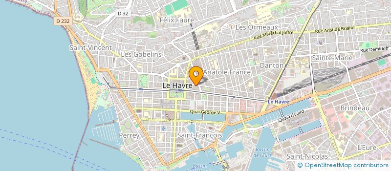 localisation de l'entreprise ARROW CONSEIL & BATIMENT à LE HAVRE