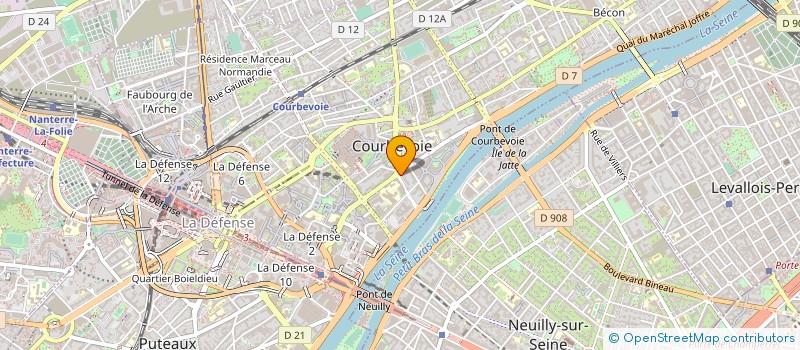 localisation de l'entreprise ARROW ECS à COURBEVOIE