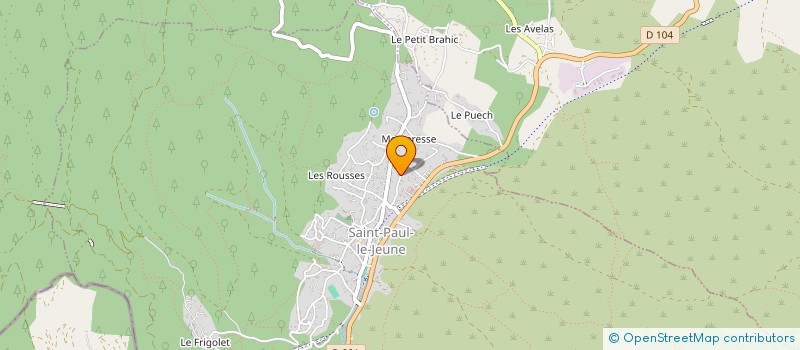 localisation de l'entreprise ARROYO FRERES  SAINT-PAUL-LE-JEUNE