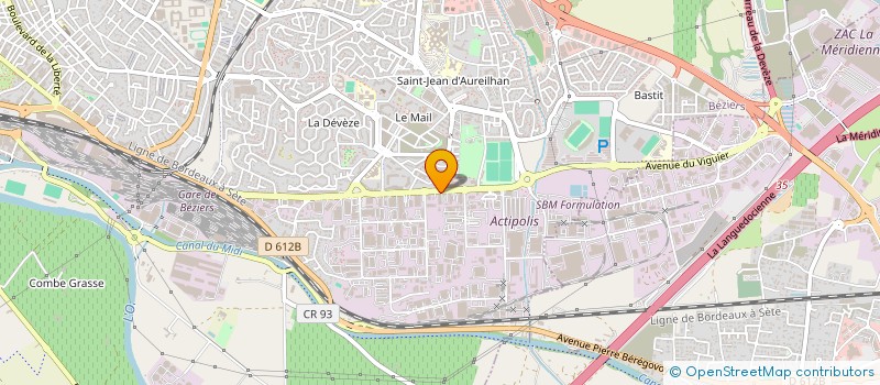 localisation de l'entreprise ARRUFAT PRIMEURS à BEZIERS
