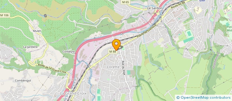 localisation de l'entreprise ARS  LORETTE