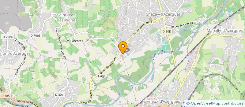 localisation de l'entreprise ARS à CHAZAY-D'AZERGUES
