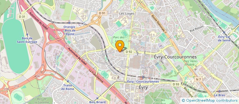 localisation de l'entreprise ARS à EVRY-COURCOURONNES
