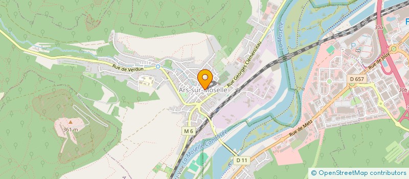 localisation de l'entreprise ARS BADMINTON CLUB  ARS-SUR-MOSELLE