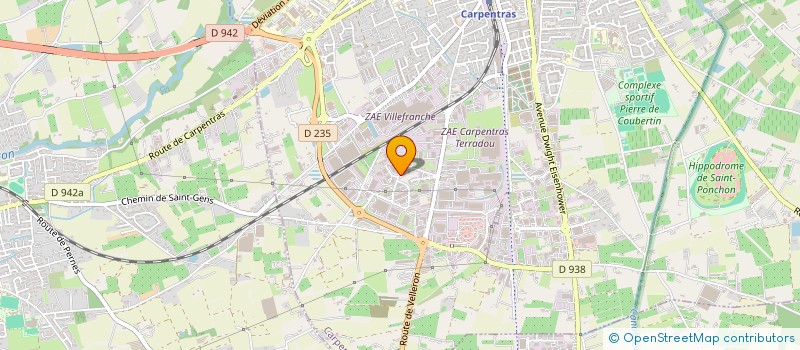 localisation de l'entreprise ARS ENVIRONNEMENT  CARPENTRAS