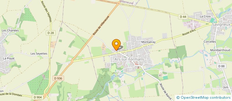 localisation de l'entreprise ARS INVEST  ARS-SUR-FORMANS