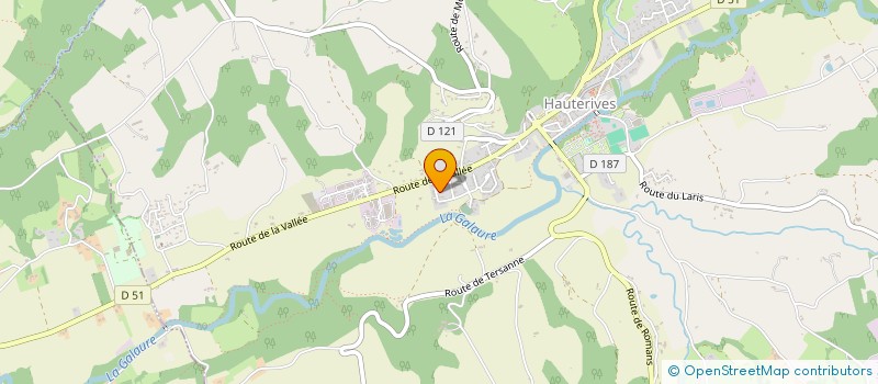 localisation de l'entreprise ARS LONGA  HAUTERIVES