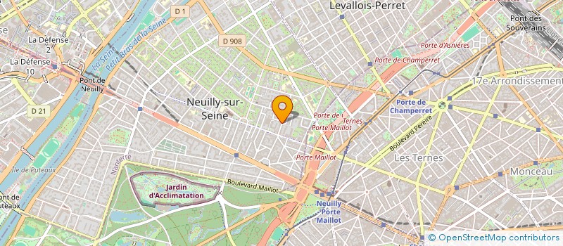 localisation de l'entreprise ARS MAISONS DE CHARME à NEUILLY-SUR-SEINE