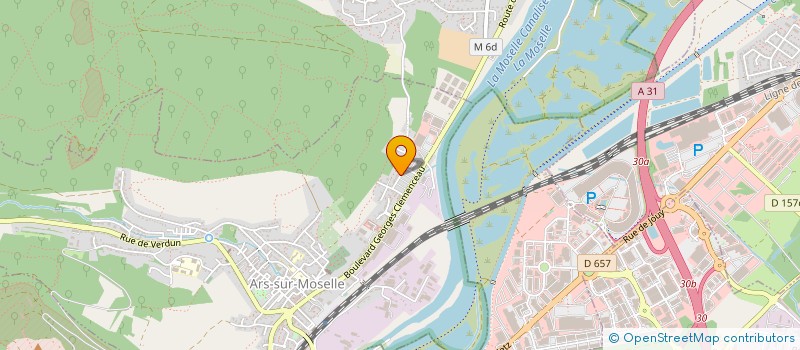 localisation de l'entreprise ARS MECA à ARS-SUR-MOSELLE