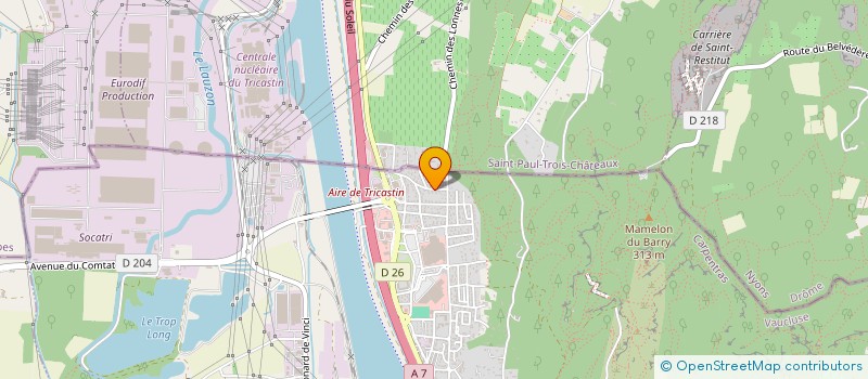 localisation de l'entreprise ARS PARE-BRISE  BOLLENE