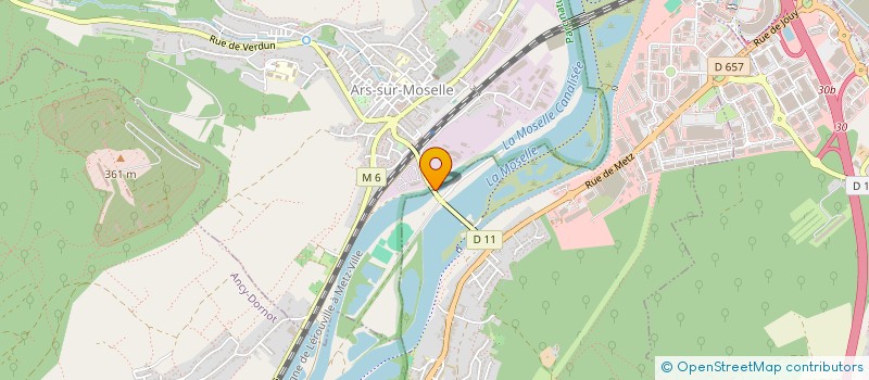 localisation de l'entreprise ARS RENOV à ARS-SUR-MOSELLE