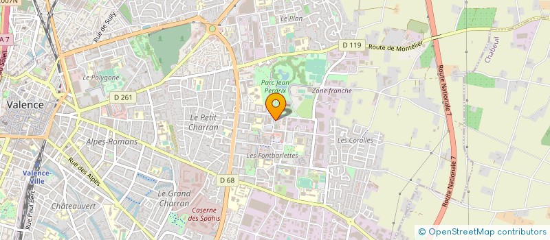 localisation de l'entreprise ARS SECURITE à VALENCE