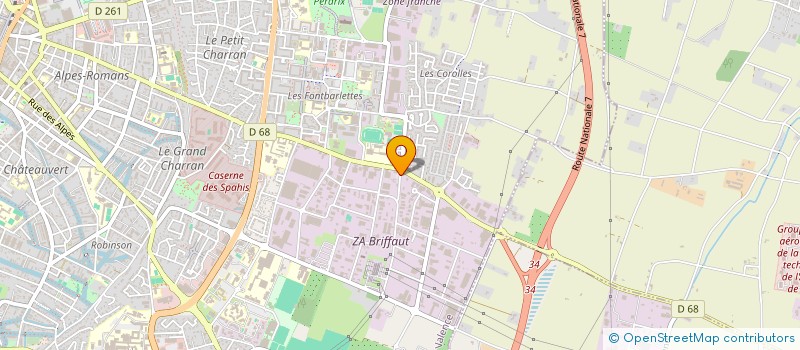 localisation de l'entreprise ARS SECURITE INTERVENTION à VALENCE