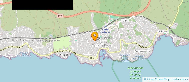 localisation de l'entreprise ARS TOITURE ET RENOV  CARRY-LE-ROUET