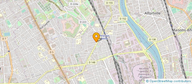localisation de l'entreprise ARSA ETANCHEITE à VITRY-SUR-SEINE